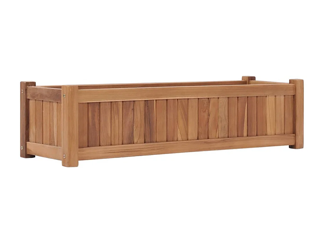 Lit surélevé 100x30x25 cm Bois de teck solide