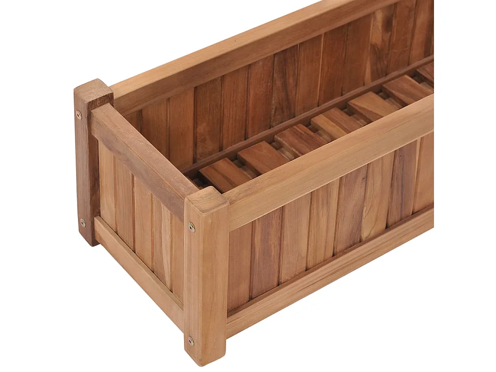 Lit surélevé 100x30x25 cm Bois de teck solide