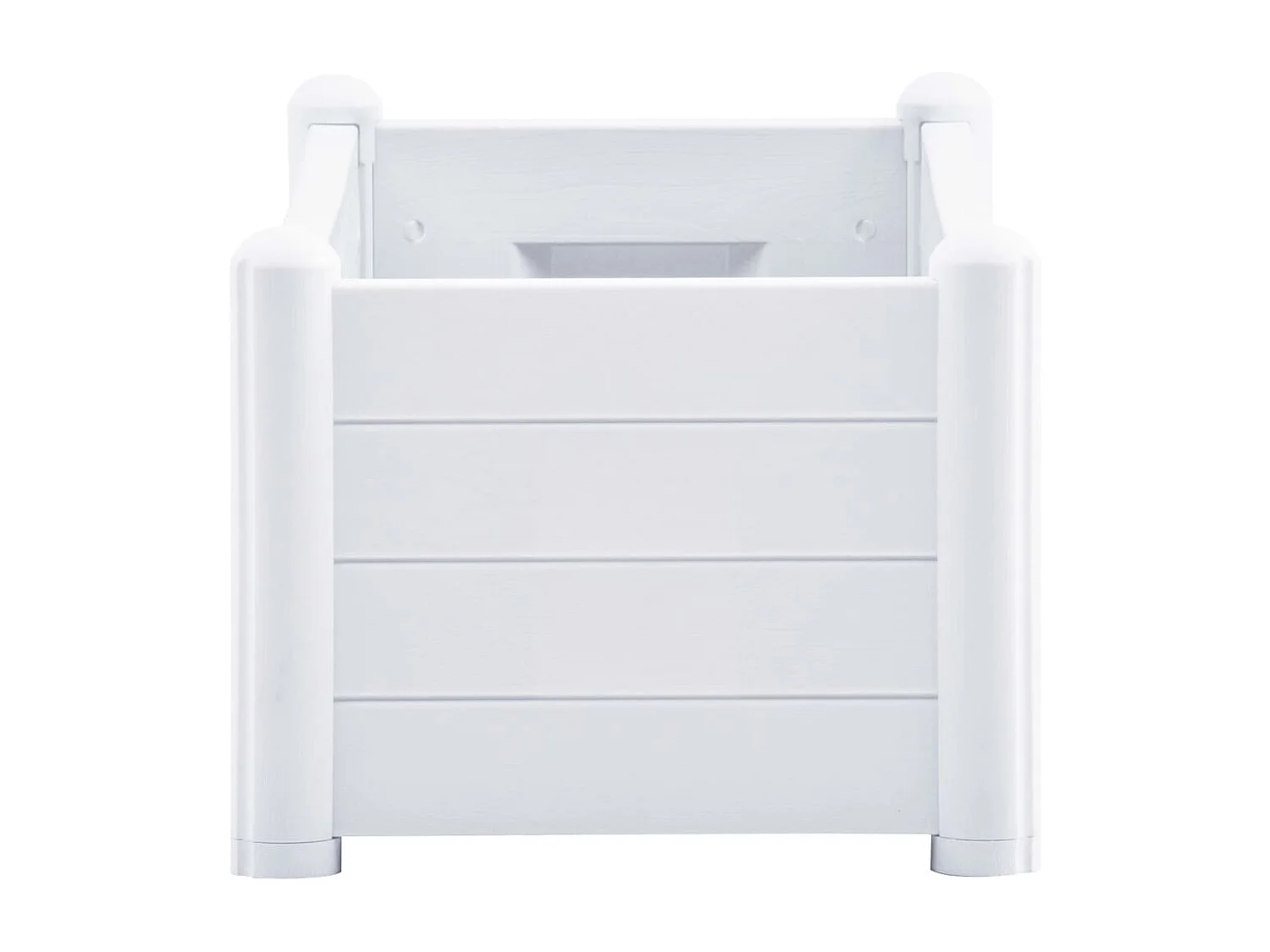 Lit surélevé de jardin PP Blanc 100x43x35 cm