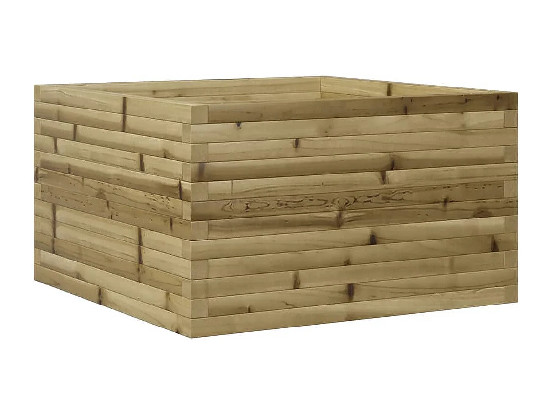Jardinera de madera de pino impregnada 80x80x45,5 cm