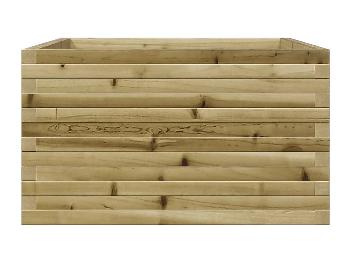 Jardinera de madera de pino impregnada 80x80x45,5 cm