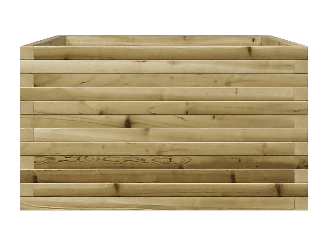 Jardinera de madera de pino impregnada 80x80x45,5 cm