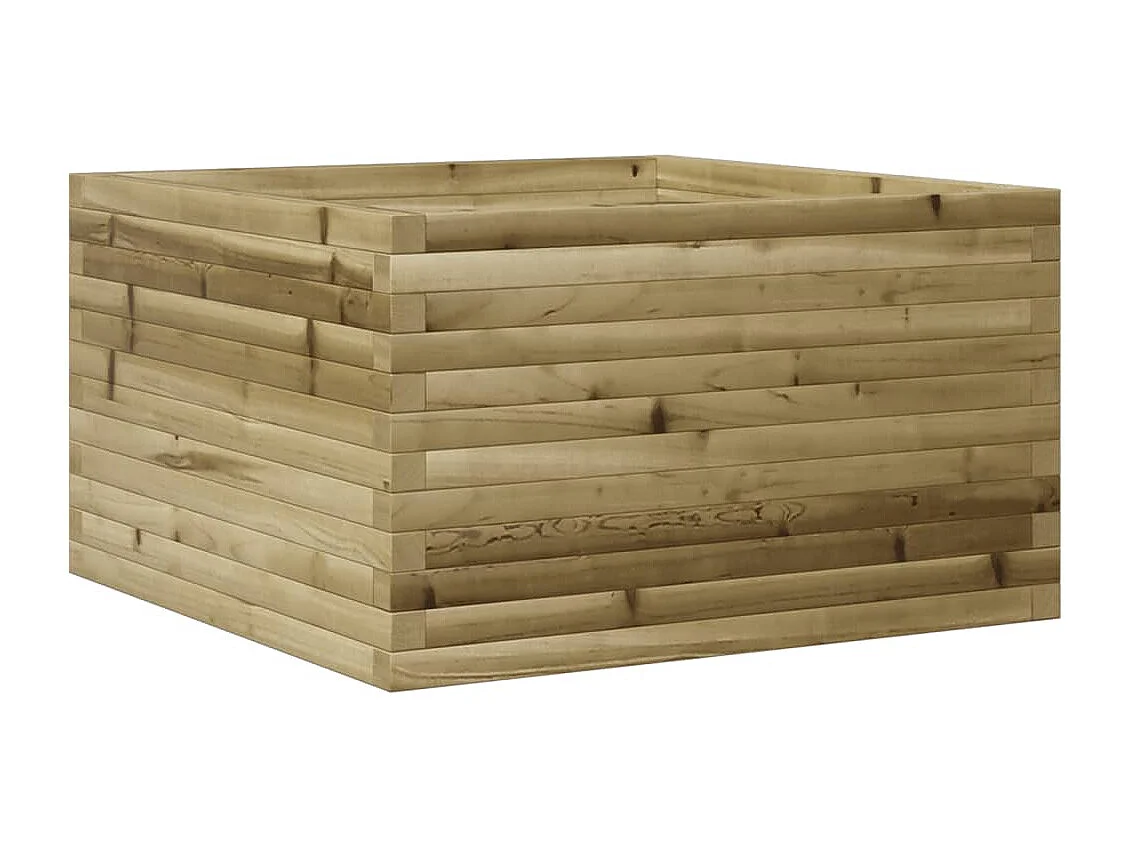 Jardinera de madera de pino impregnada 80x80x45,5 cm