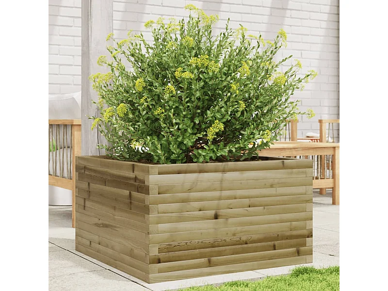 Jardinière 80x80x45,5 cm bois de pin imprégné