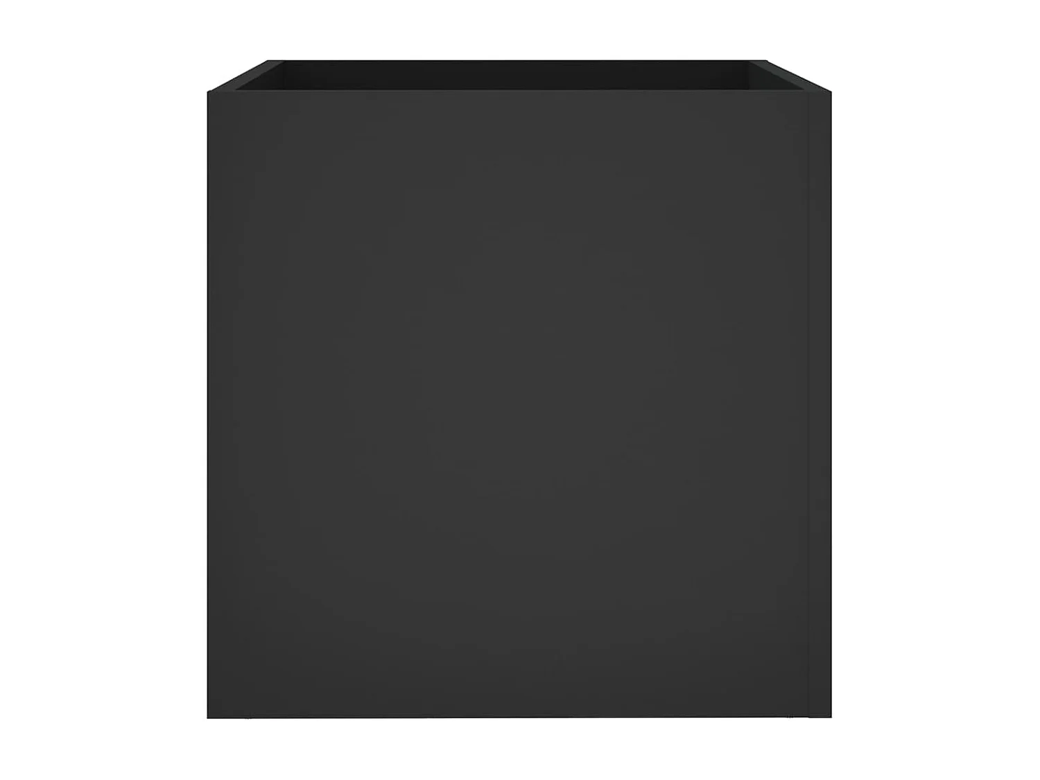 Vaso/floreira 40x40x40 cm derivados de madeira preto