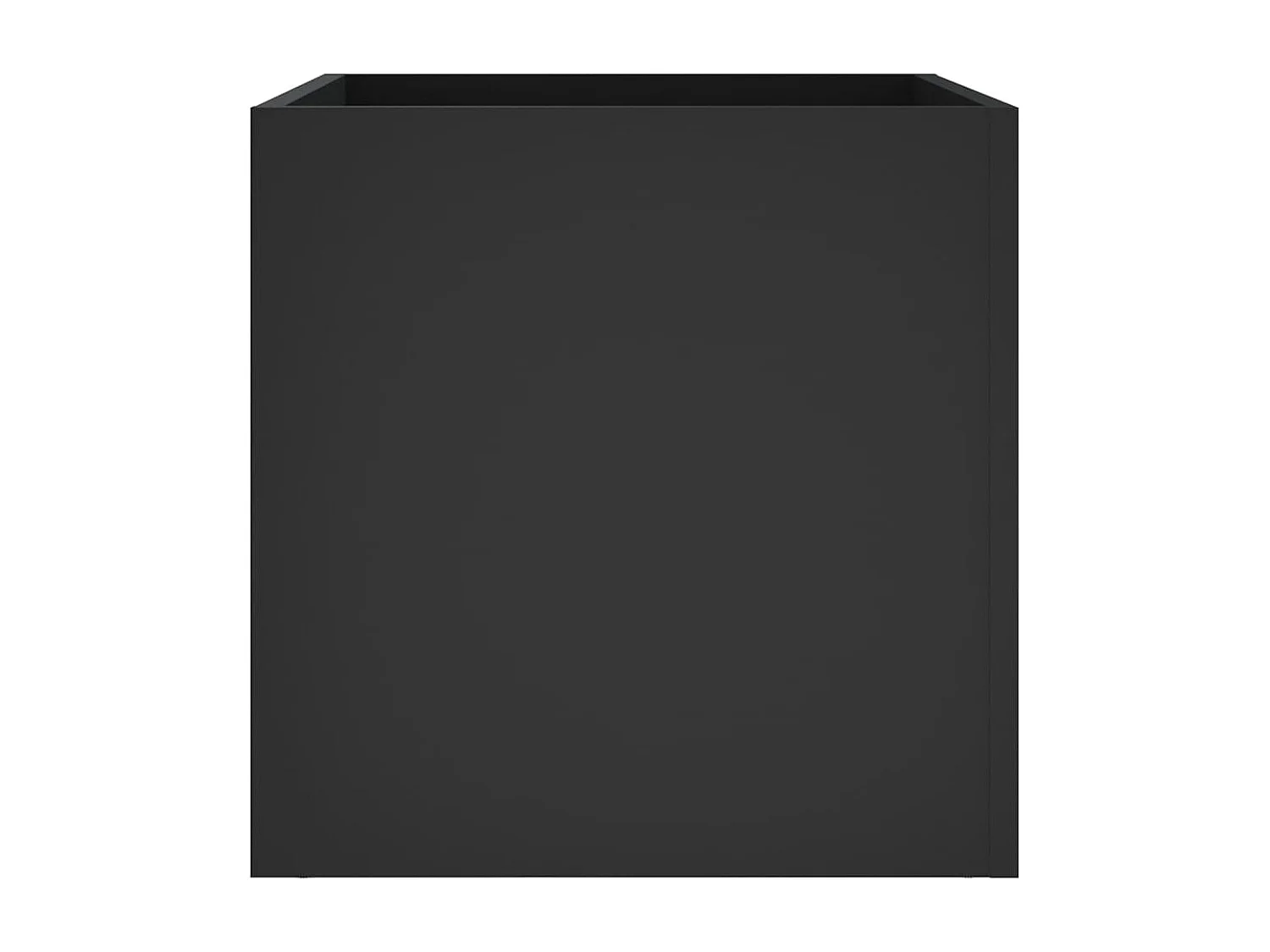 Vaso/floreira 40x40x40 cm derivados de madeira preto