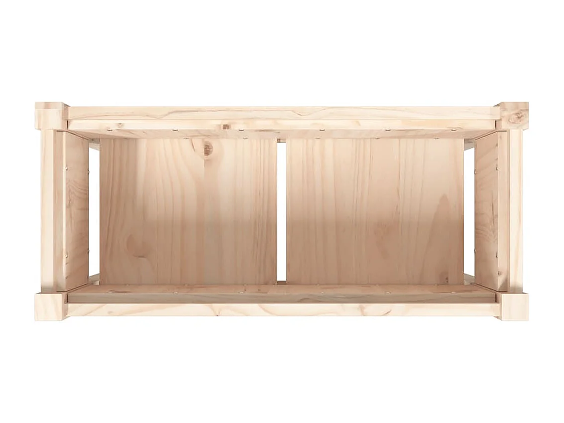 Jardinera con patas madera maciza de pino 70x31x70 cm