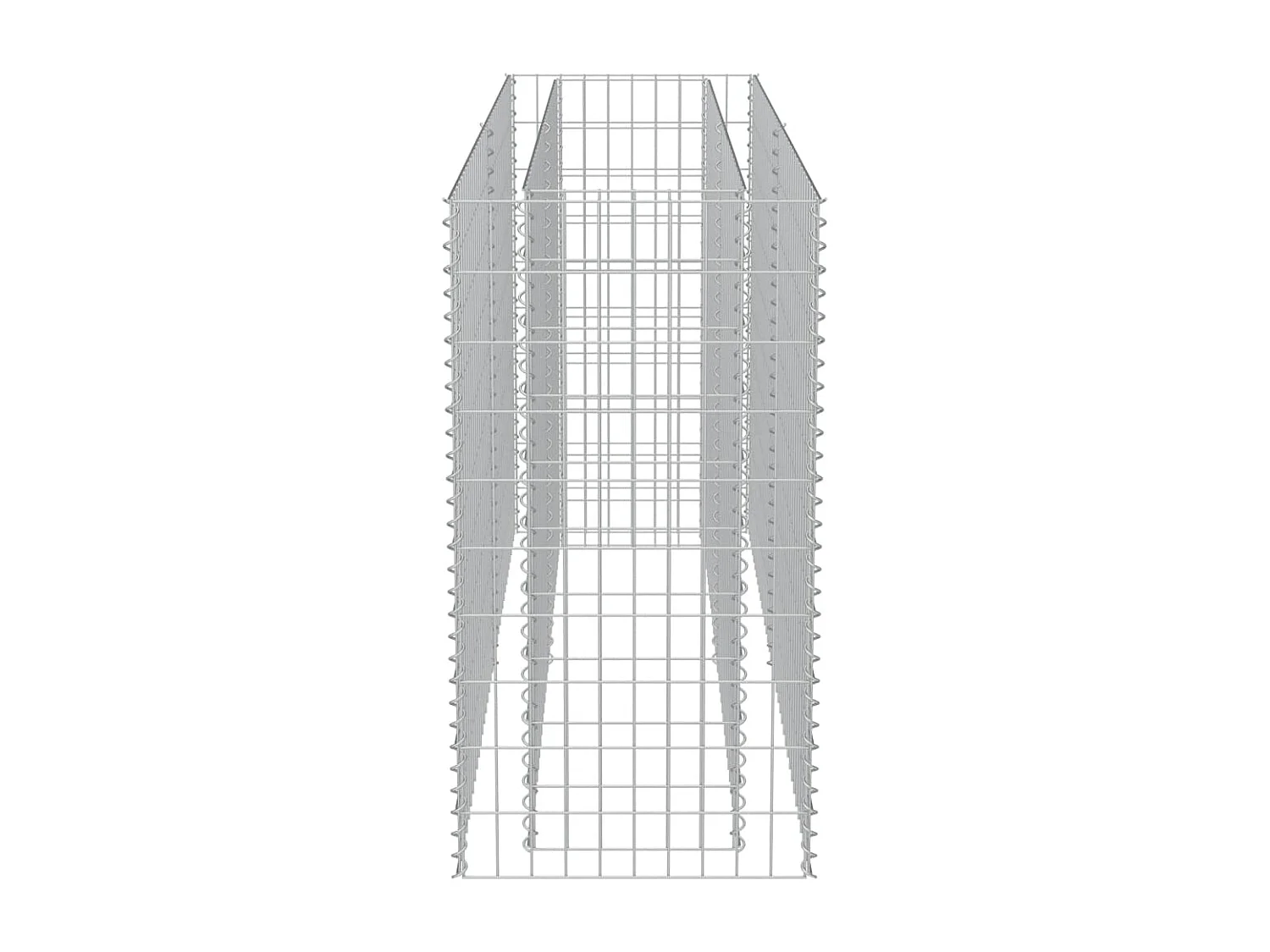 Lit surélevé à gabion Acier galvanisé 180x50x100 cm