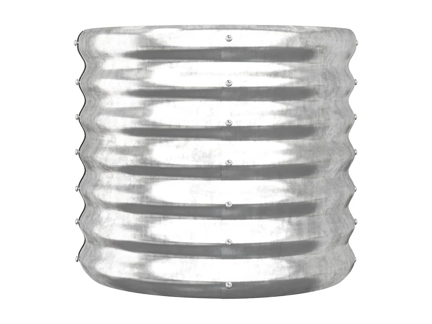 Jardinière de jardin Acier enduit de poudre 40x40x36 cm Argenté