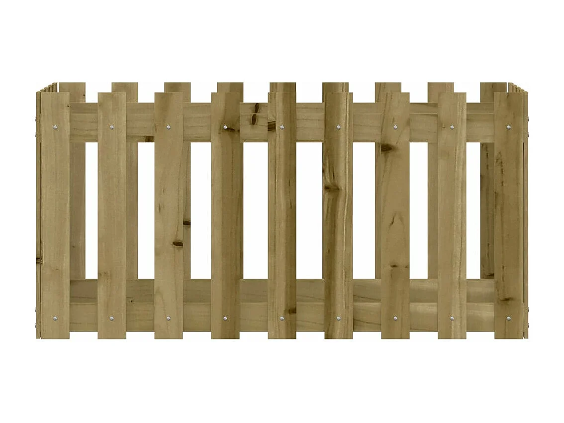 Arriate elevado jardín valla madera impregnada pino 100x50x50cm