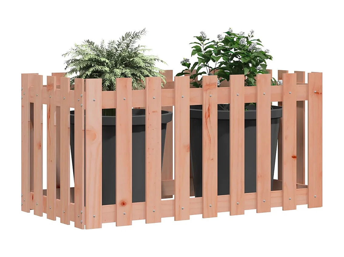 Arriate elevado jardín valla madera maciza Douglas 100x50x70 cm