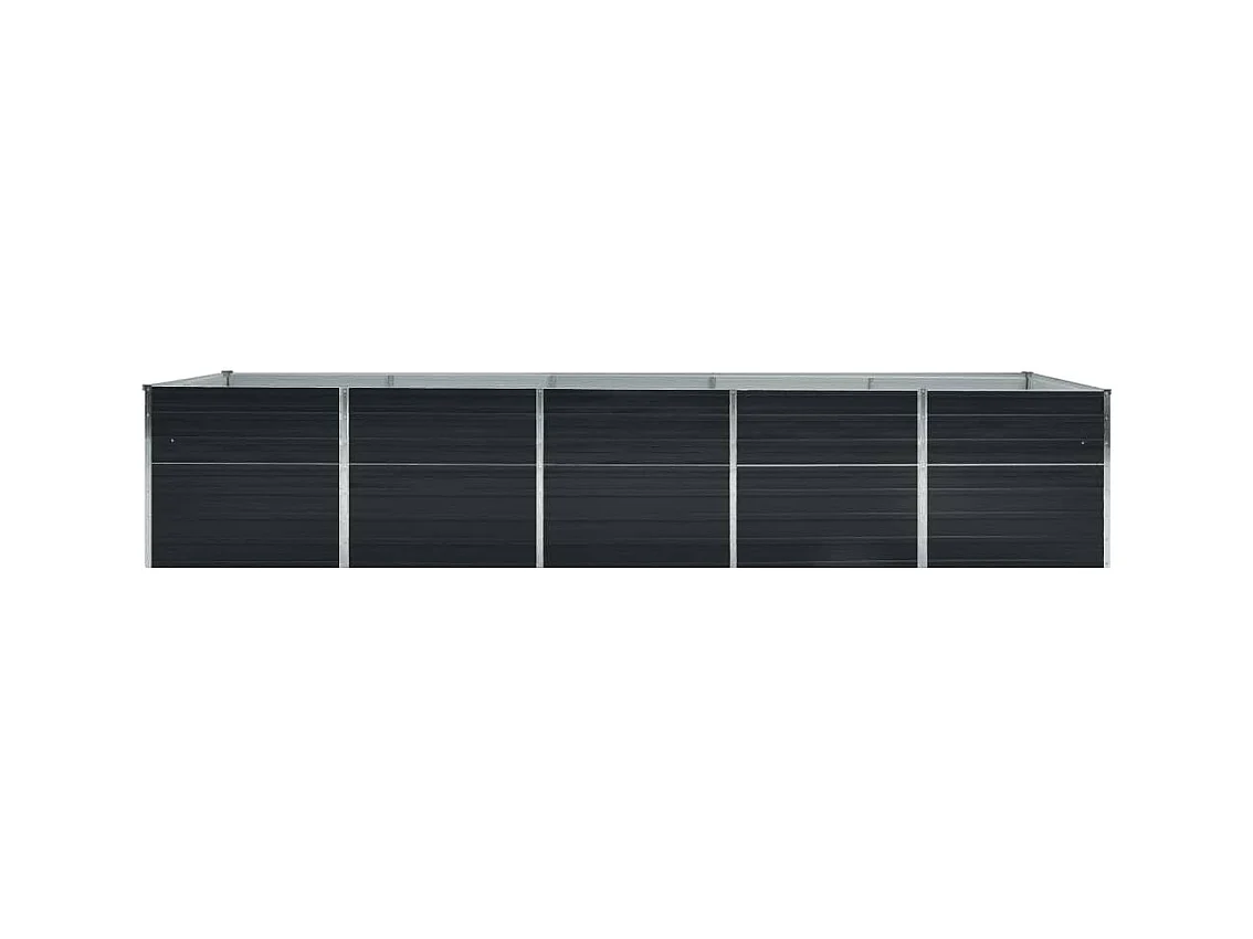 Lit surélevé de jardin Acier galvanisé 400x80x45 cm Anthracite