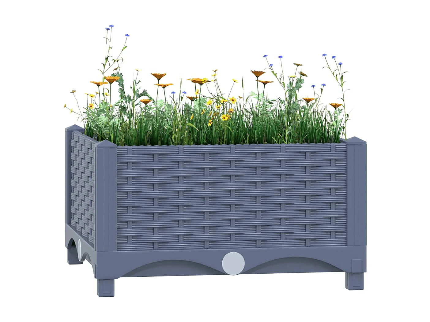 Lit surélevé 40x40x23 cm Polypropylène