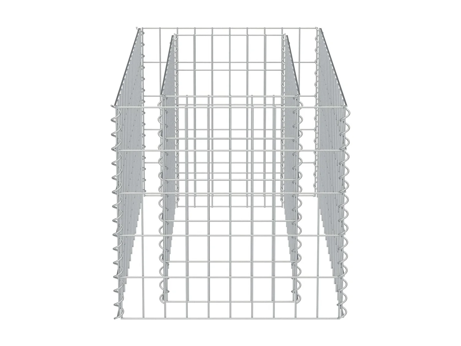 Lit surélevé à gabion Acier galvanisé 90x50x50 cm