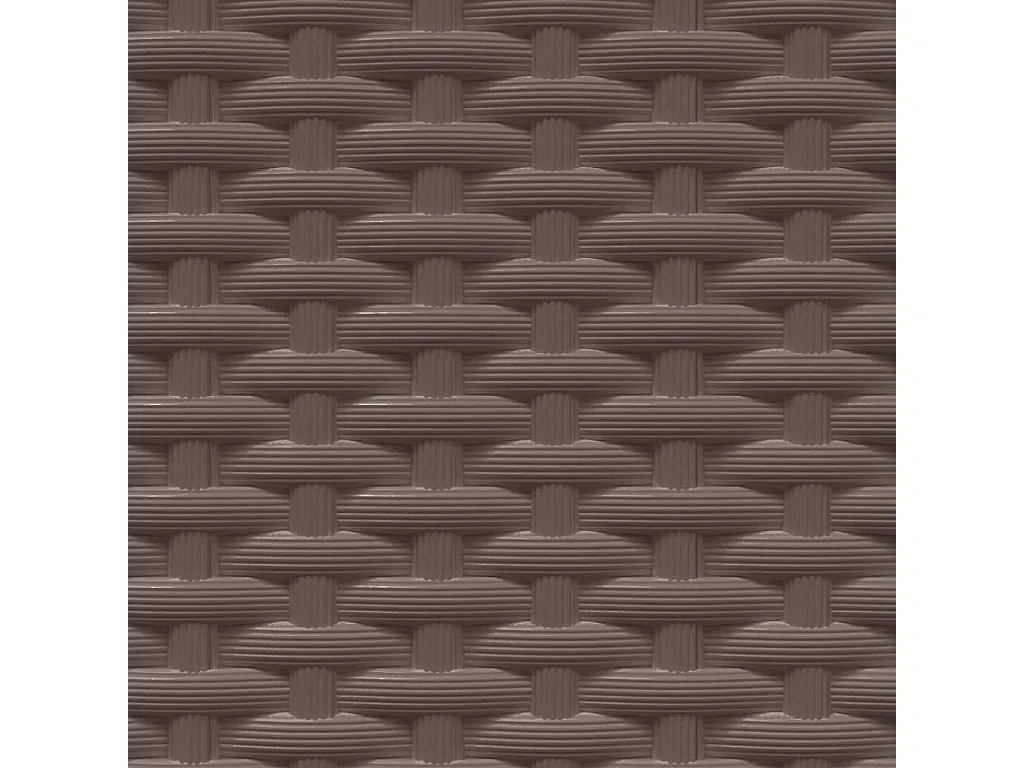 Vasos/floreiras 2 peças 30x30x37 cm polipropileno castanho