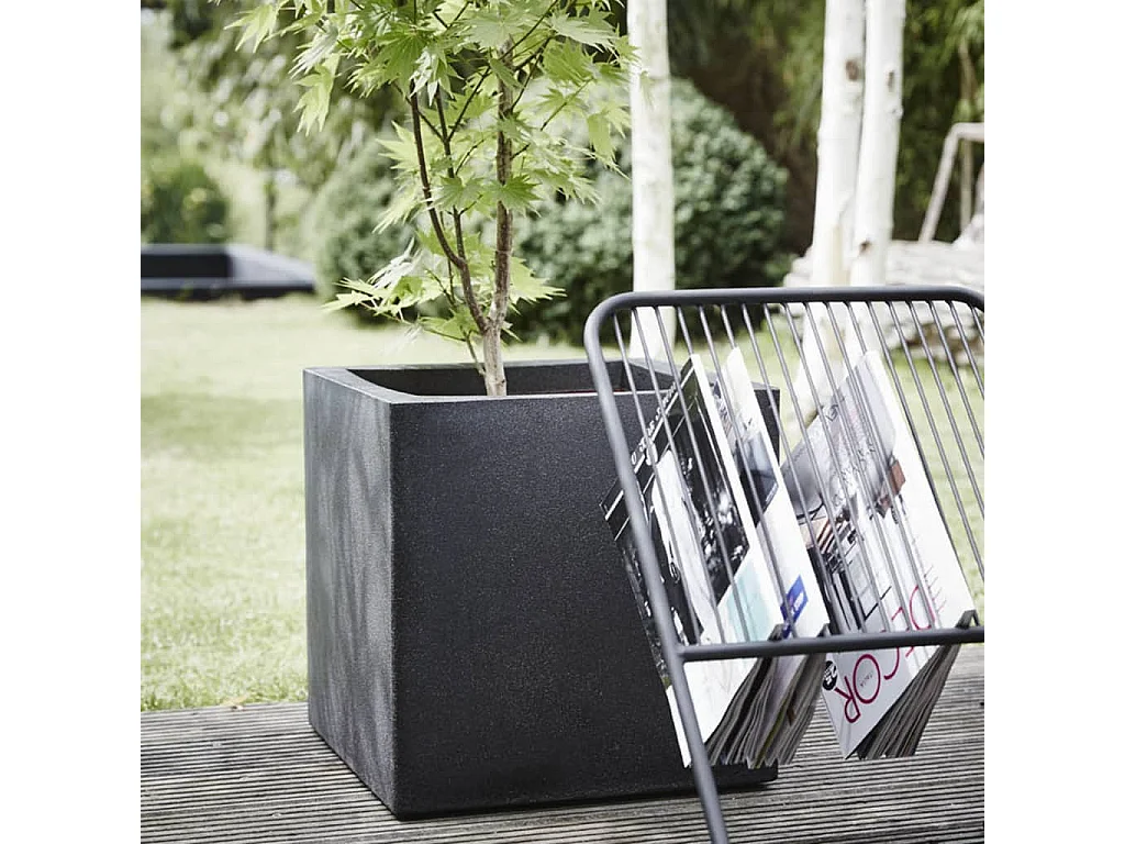 Jardinière Urban Smooth Carrée 40 x 40 x 40 cm Noir KBL903