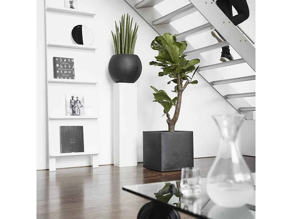 Jardinière Urban Smooth Carrée 40 x 40 x 40 cm Noir KBL903