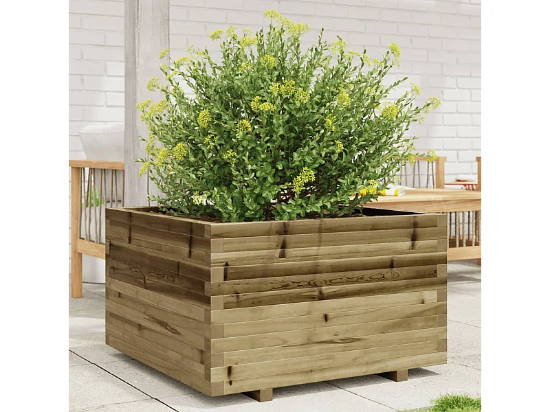 Jardinière 80x80x49,5 cm bois de pin imprégné