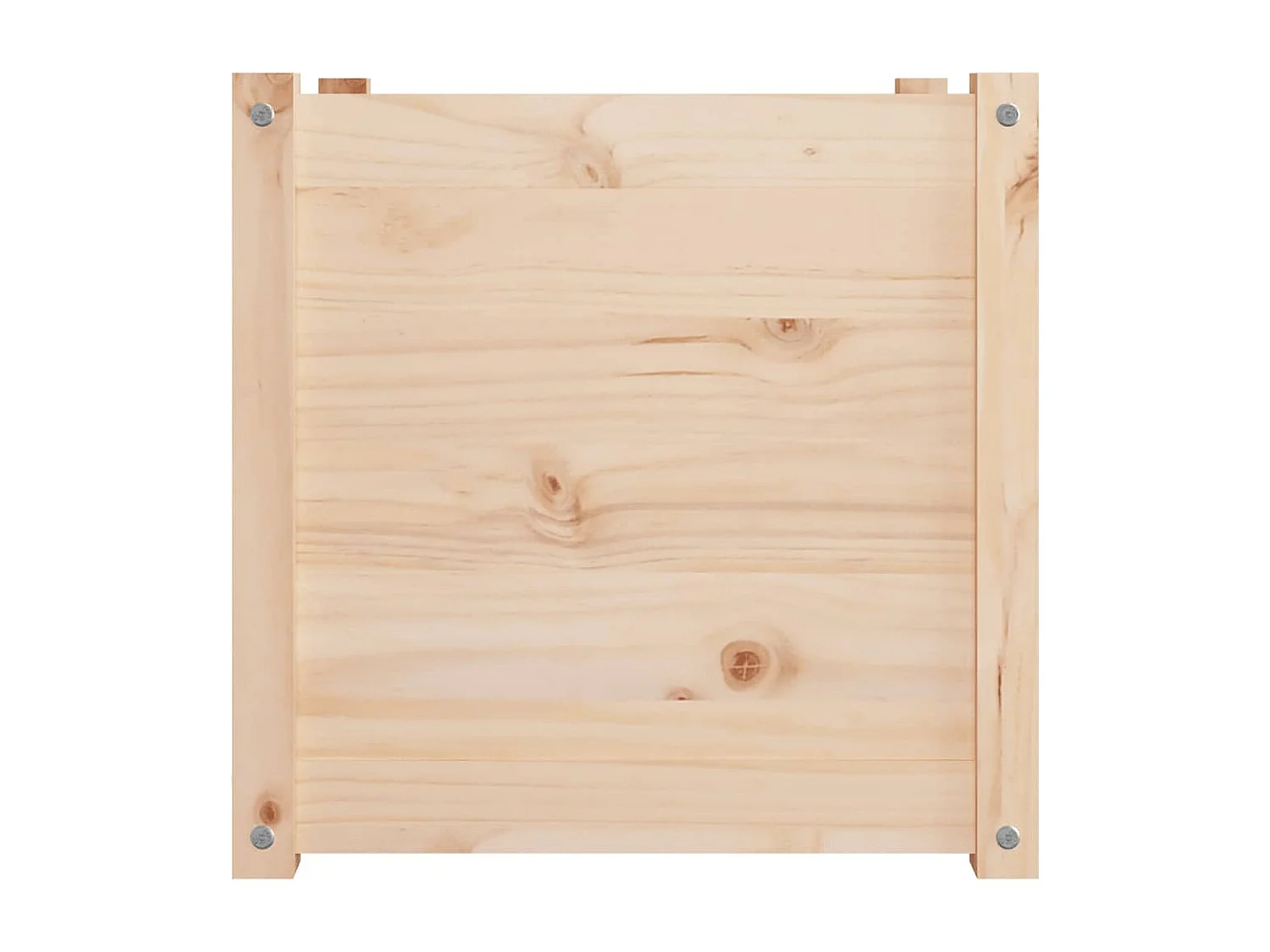 Jardineras 2 unidades madera maciza de pino 50x50x50 cm