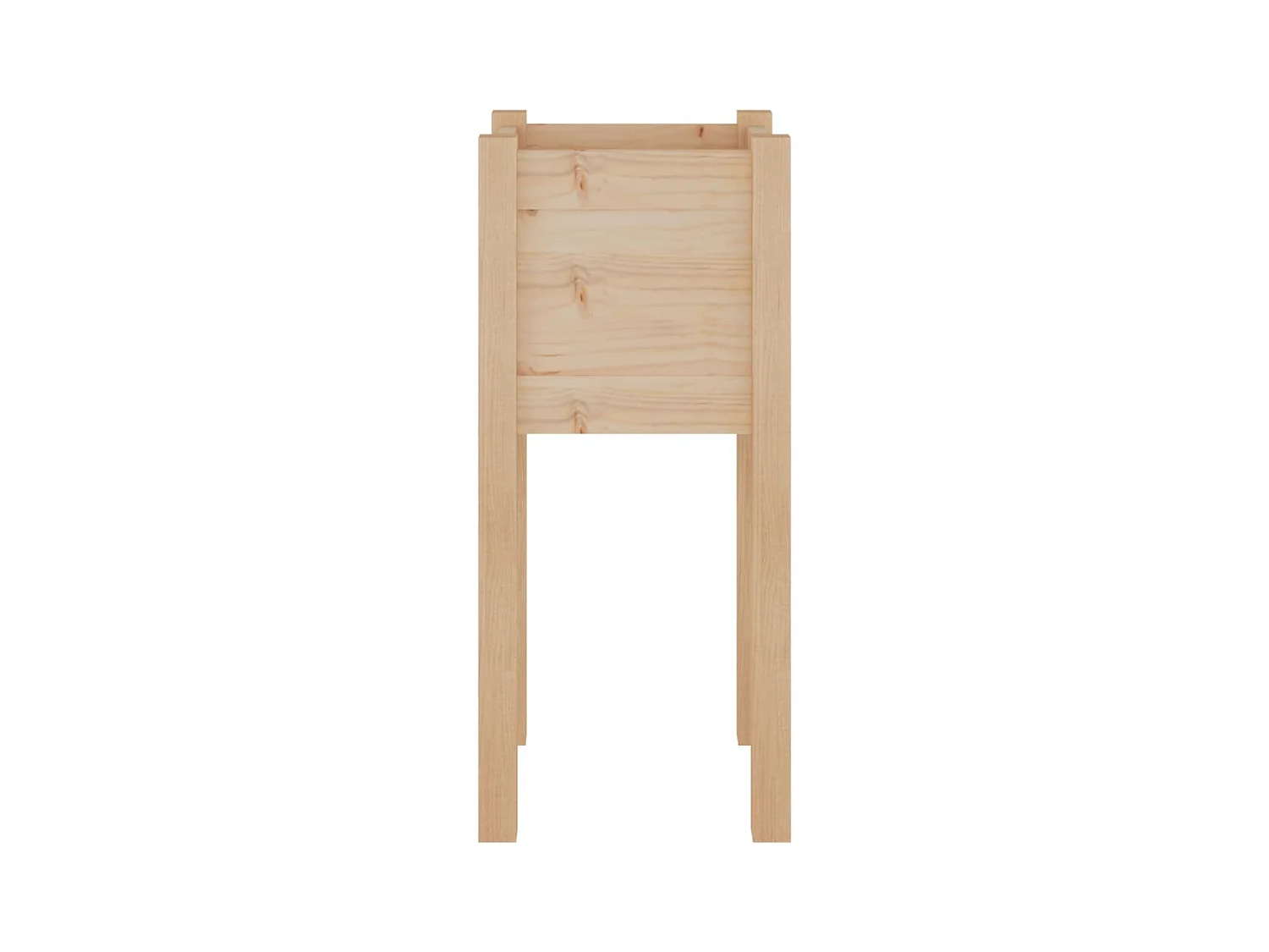 Jardinières d'extérieur 2 pièces 31x31x70 cm Bois de pin massif