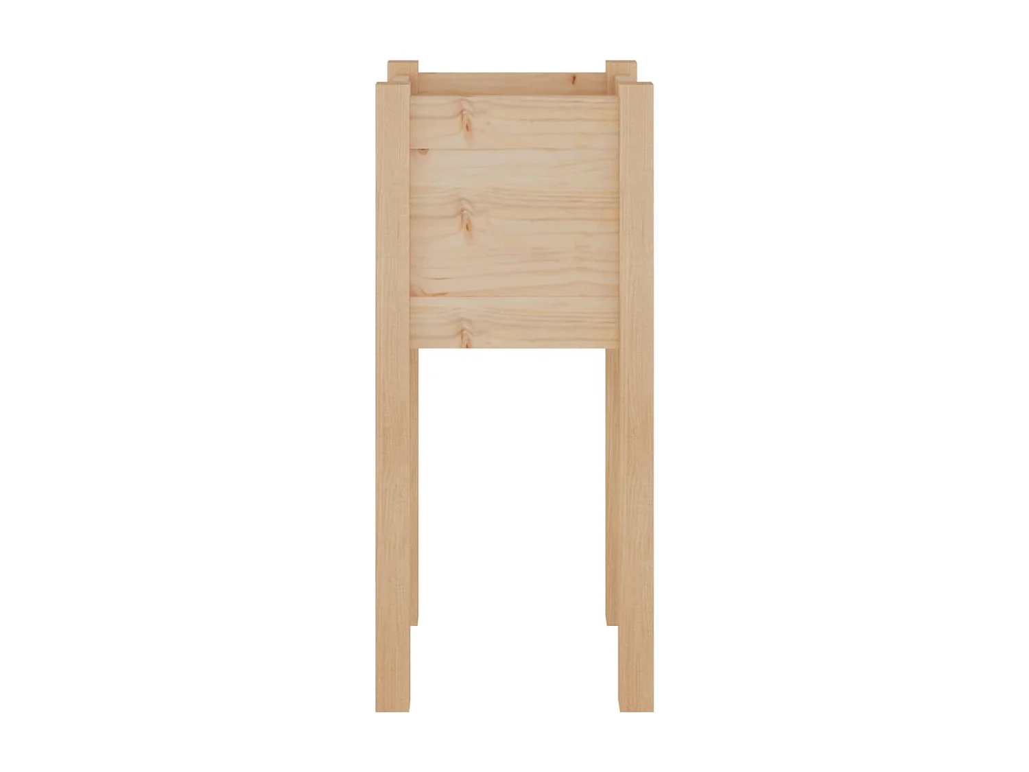 Jardinières d'extérieur 2 pièces 31x31x70 cm Bois de pin massif