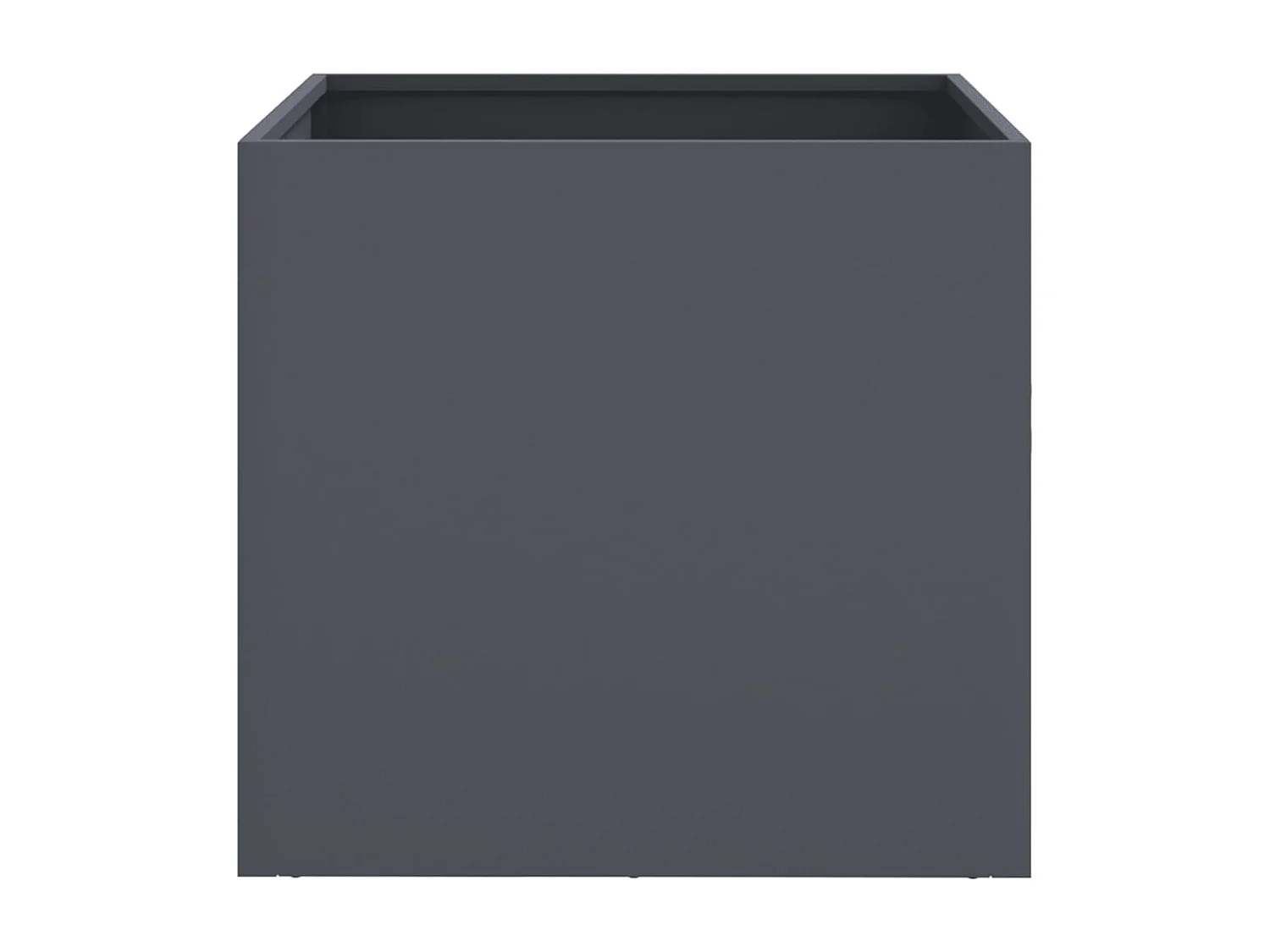 Jardinière anthracite 42x40x39 cm acier laminé à froid