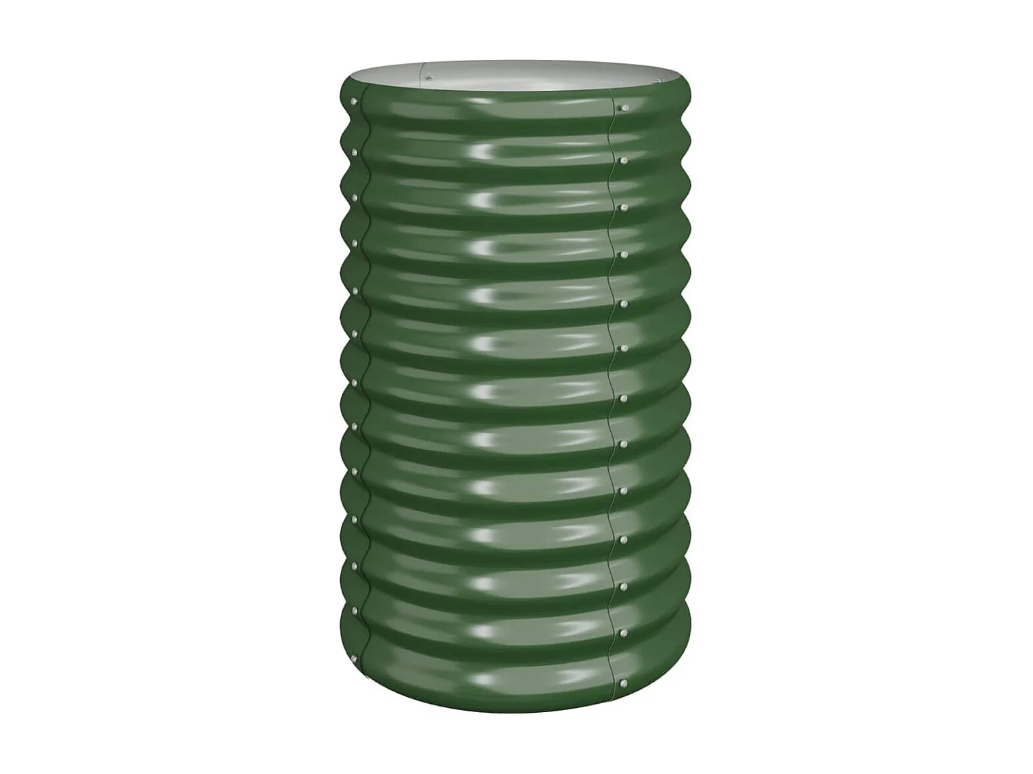 Jardinière de jardin Acier enduit de poudre 40x40x68 cm Vert