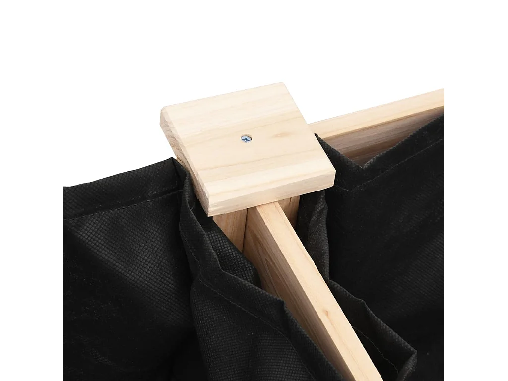 Jardinera con forro interior madera maciza abeto 203x53x76 cm