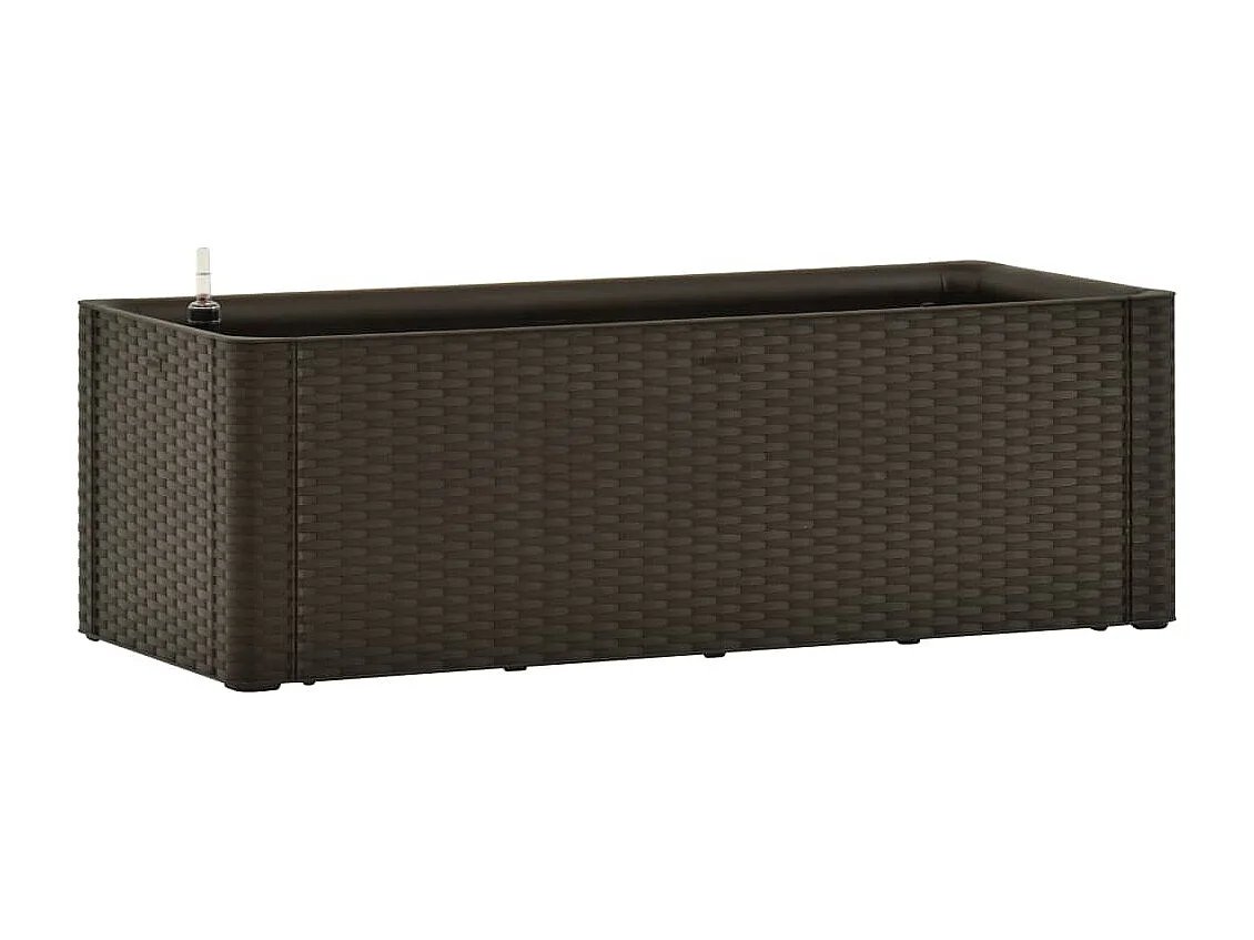 Vaso/floreira c/ sistema rega automática 100x43x33cm cor moca