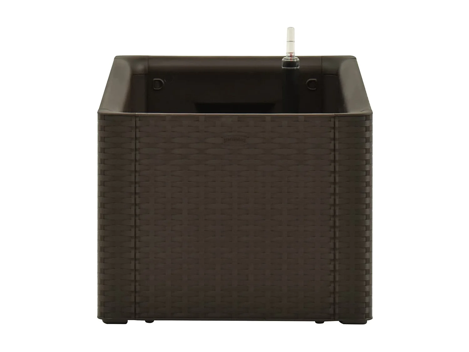 Vaso/floreira c/ sistema rega automática 100x43x33cm cor moca