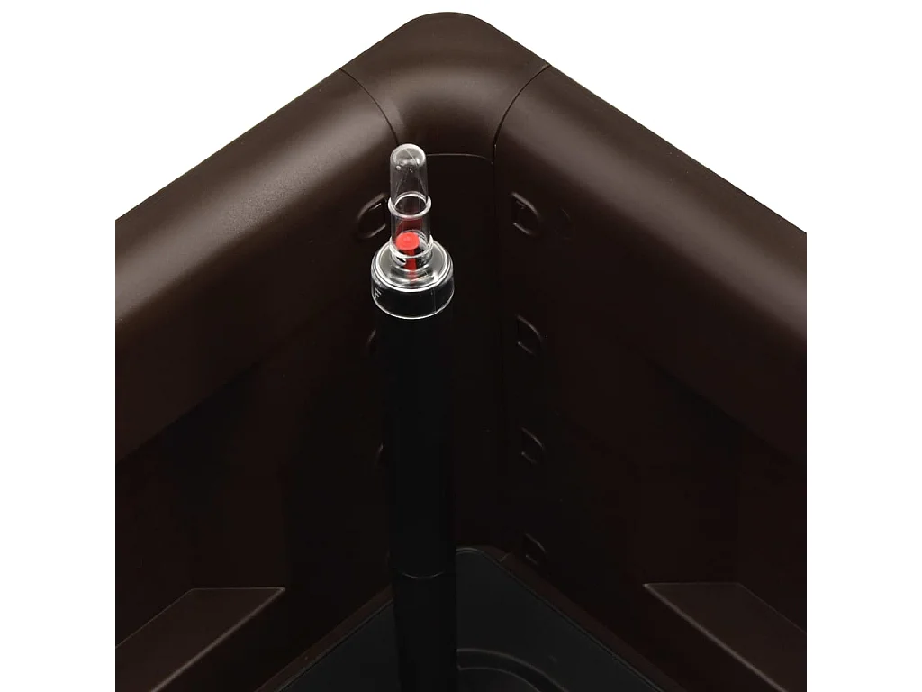 Arriate con sistema de riego automático moca 100x43x33 cm