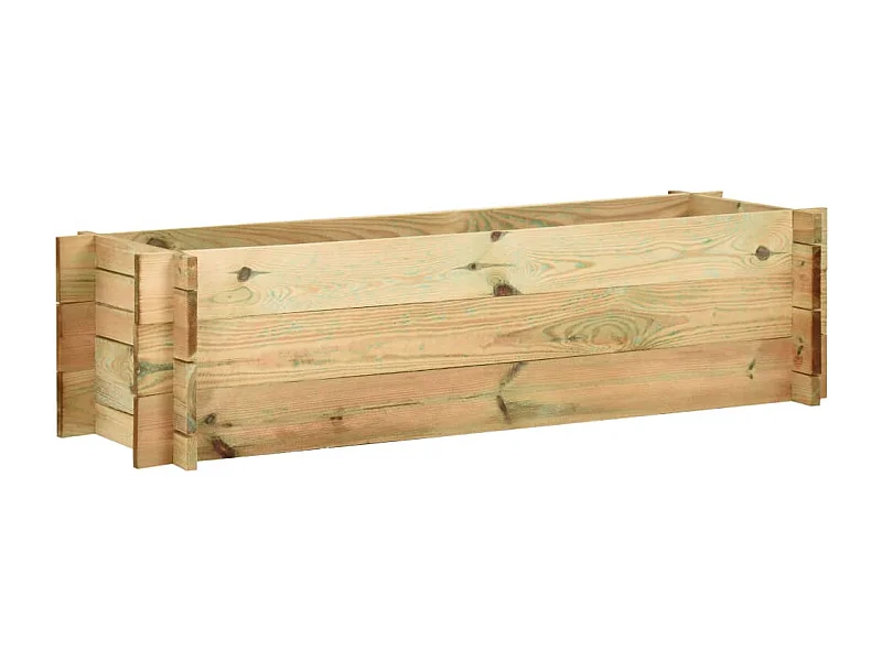 Jardinera de verduras madera pino impregnada 120 cm