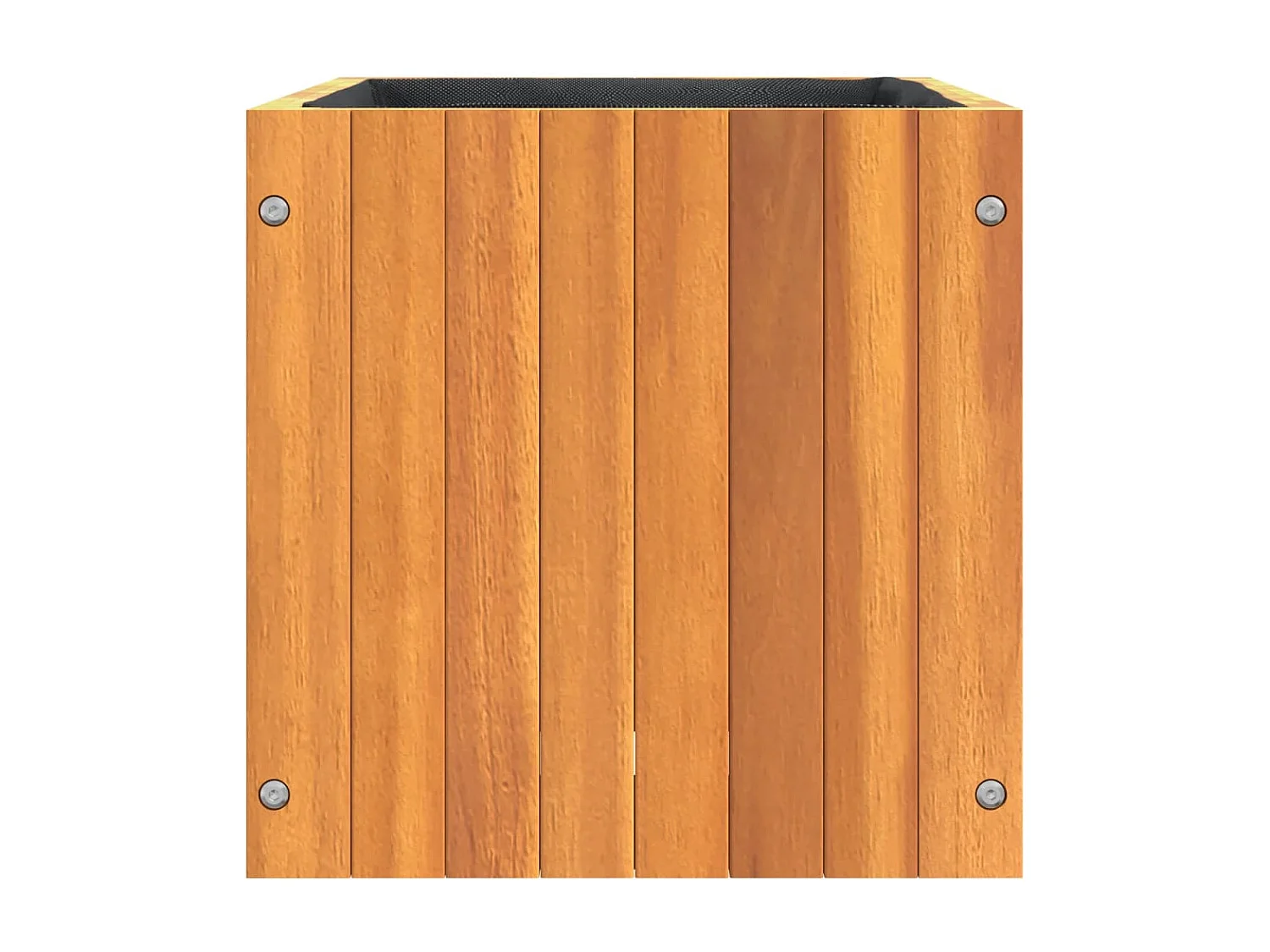 Jardinière 35x35x35 cm bois massif d'acacia