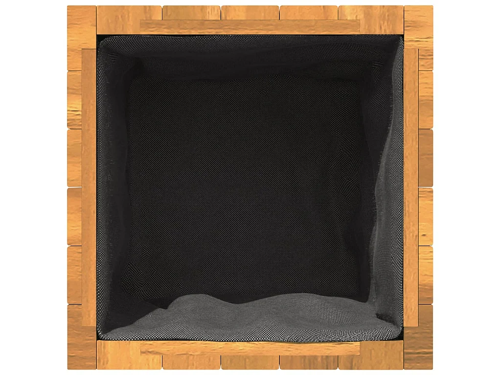 Jardinière 35x35x35 cm bois massif d'acacia