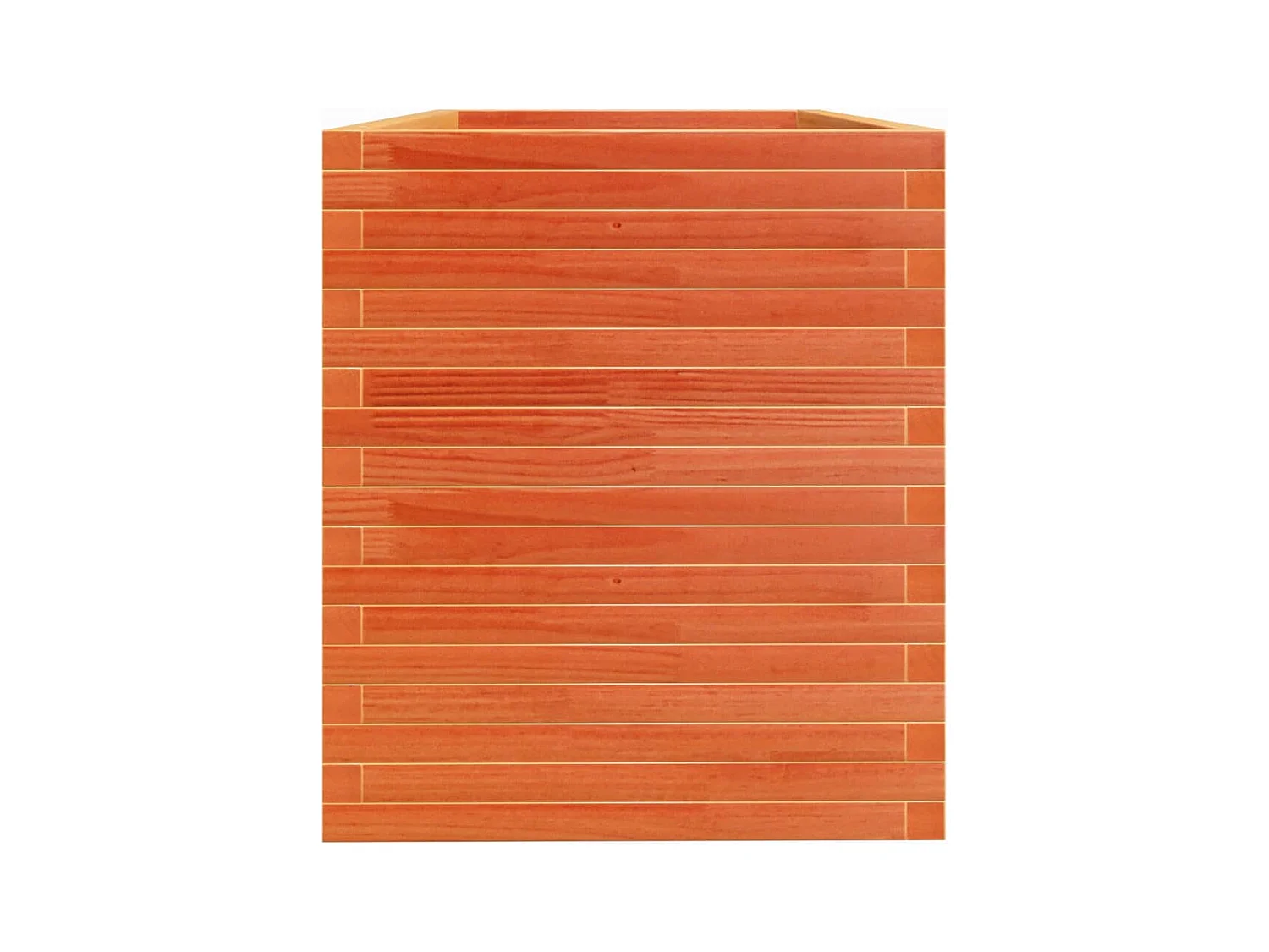 Jardinière cire marron 110x60x68,5 cm bois de pin massif