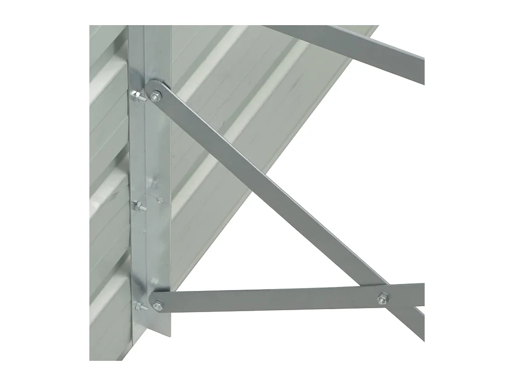 Lit surélevé de jardin Acier galvanisé 129x129x77 cm Vert