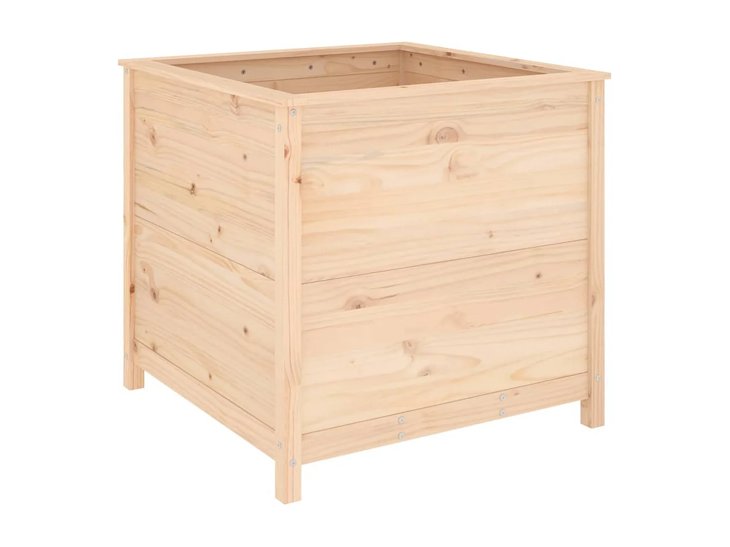 Jardinière 82,5x82,5x78 cm bois de pin massif