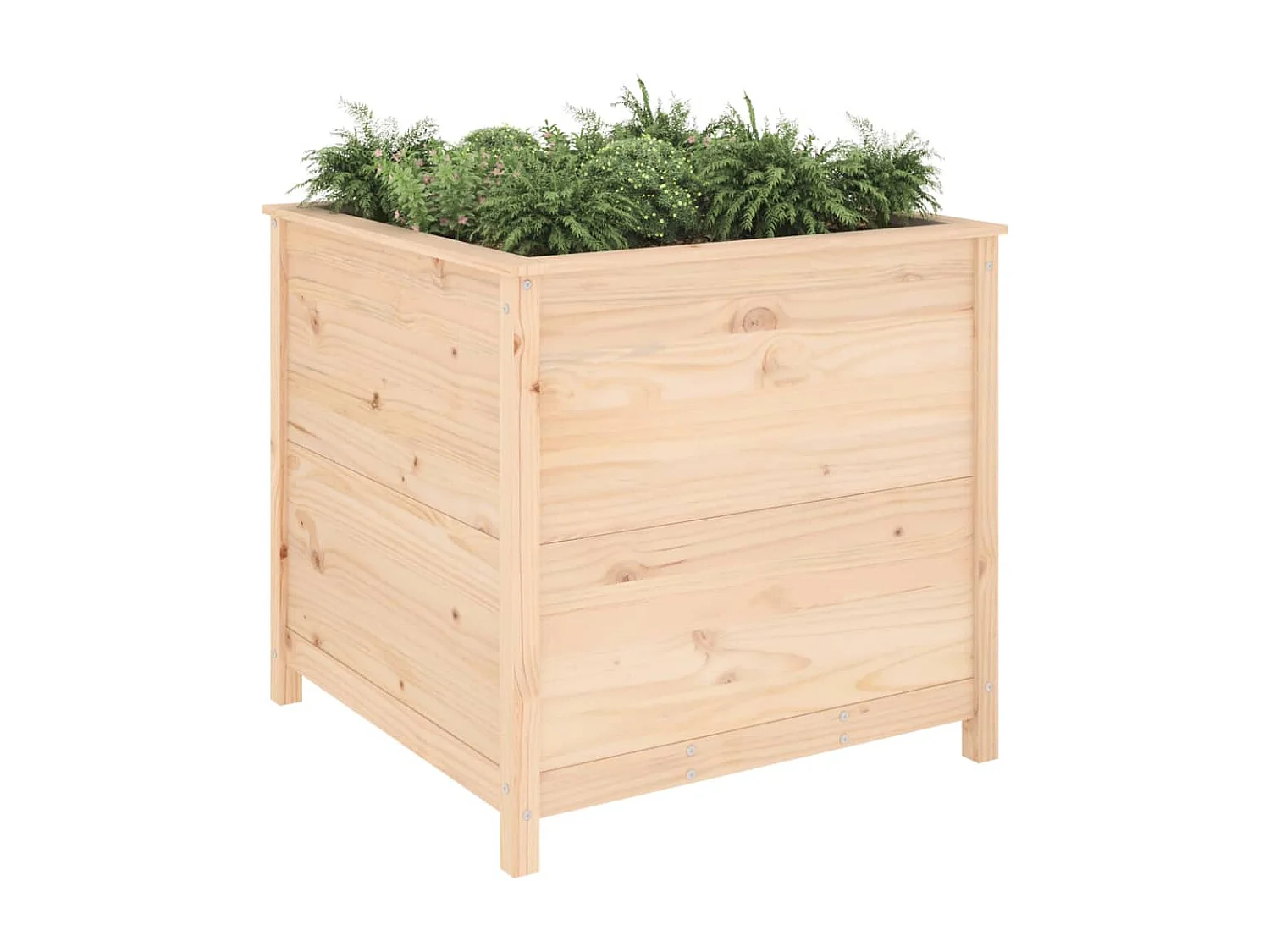 Jardinière 82,5x82,5x78 cm bois de pin massif