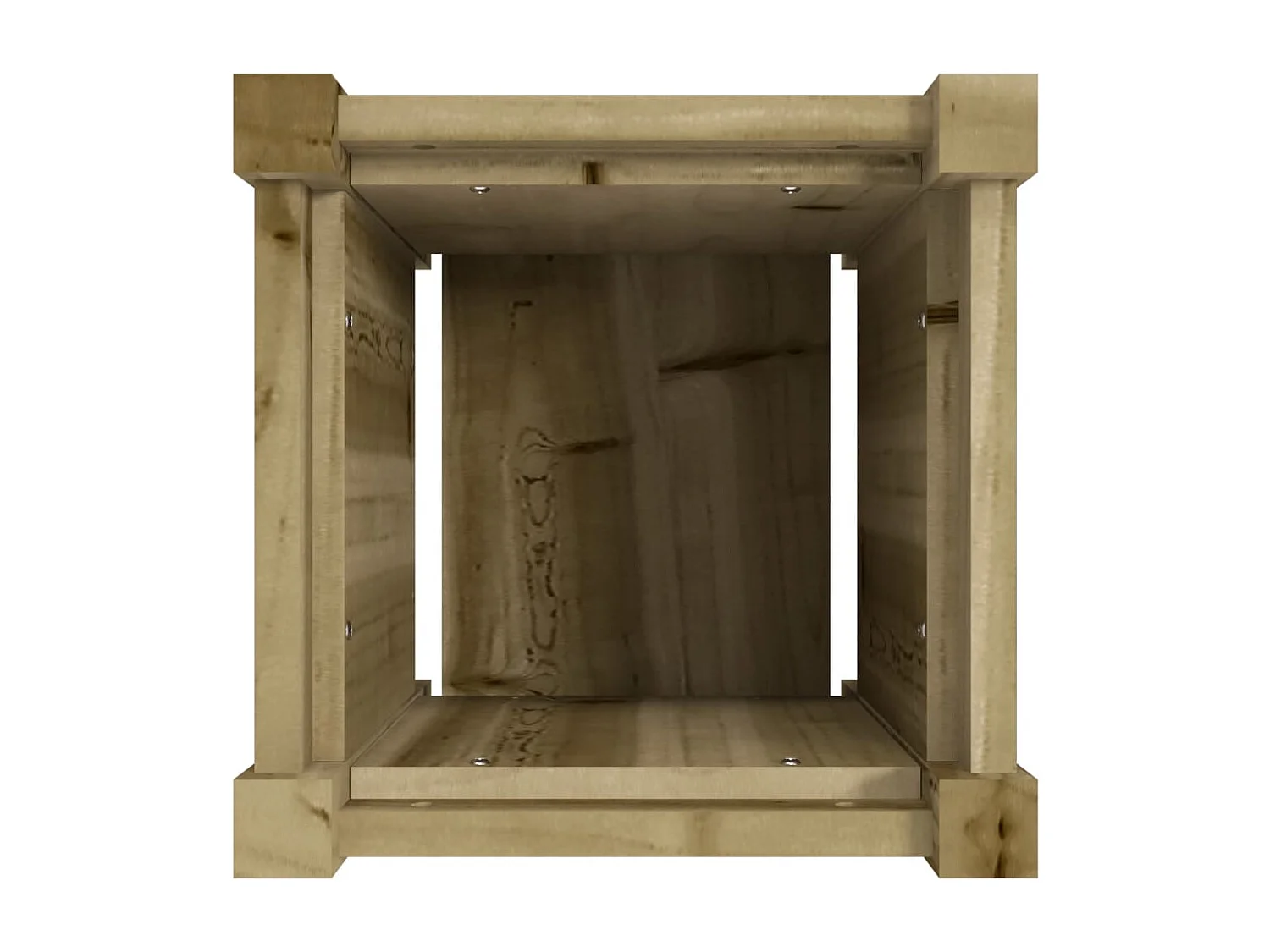 Jardinière 31x31x31 cm bois de pin imprégné