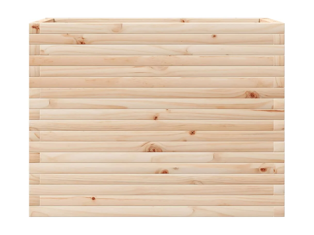 Jardinière 90x40x68,5 cm bois de pin massif