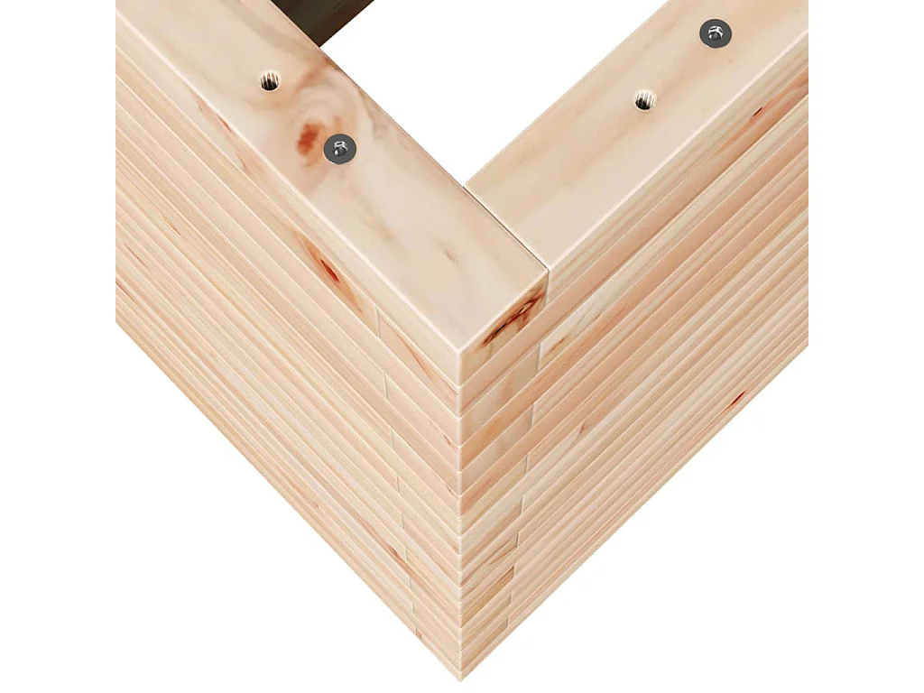 Jardinière 90x40x68,5 cm bois de pin massif