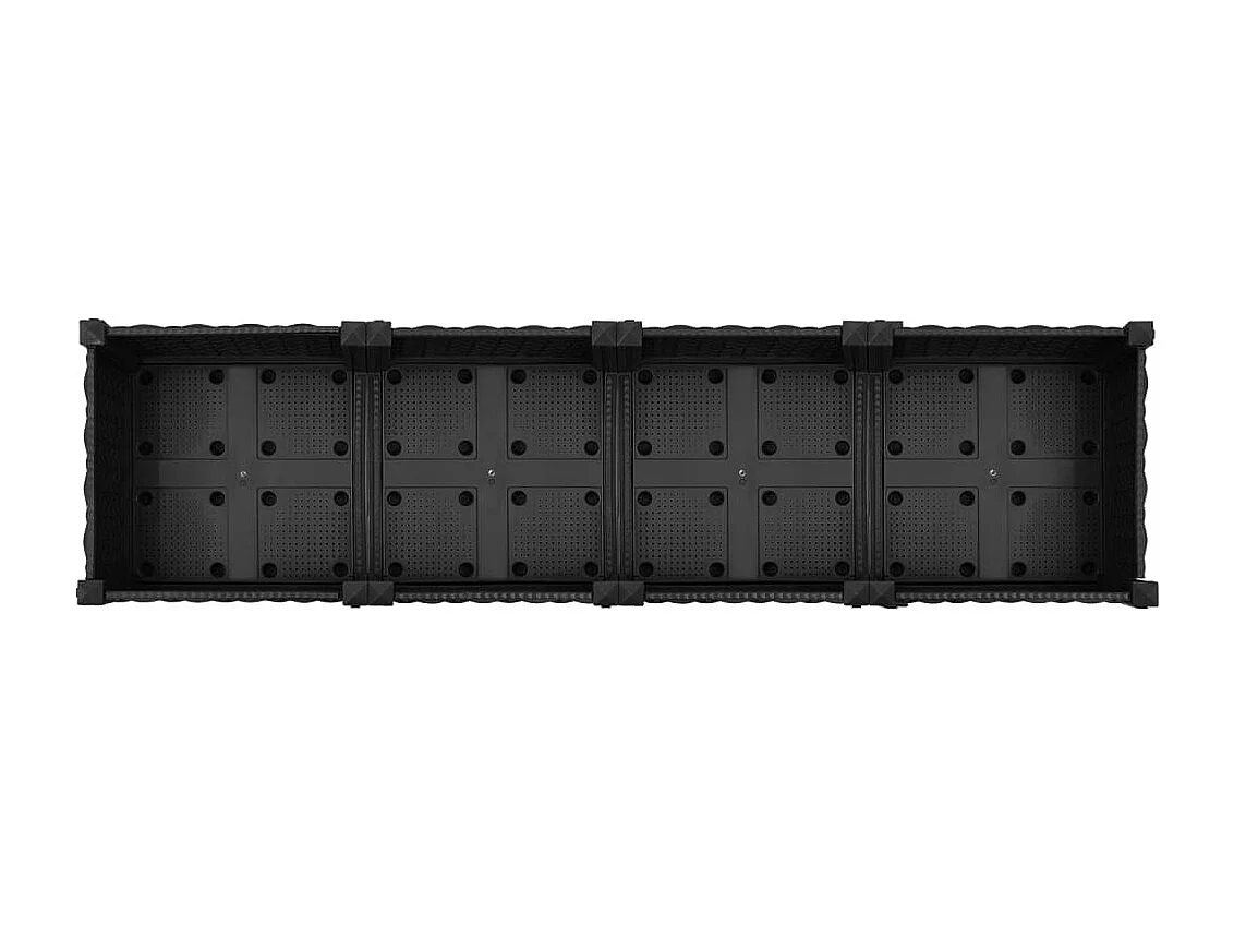 Canteiro elevado 160x40x23 cm polipropileno