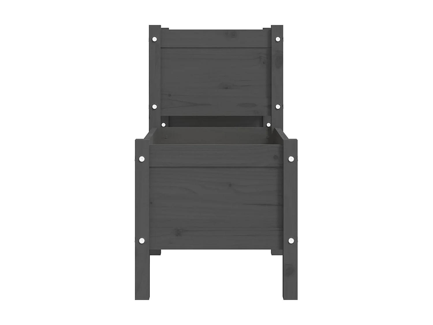 Jardinière Gris 178,5x44x75 cm Bois massif de pin