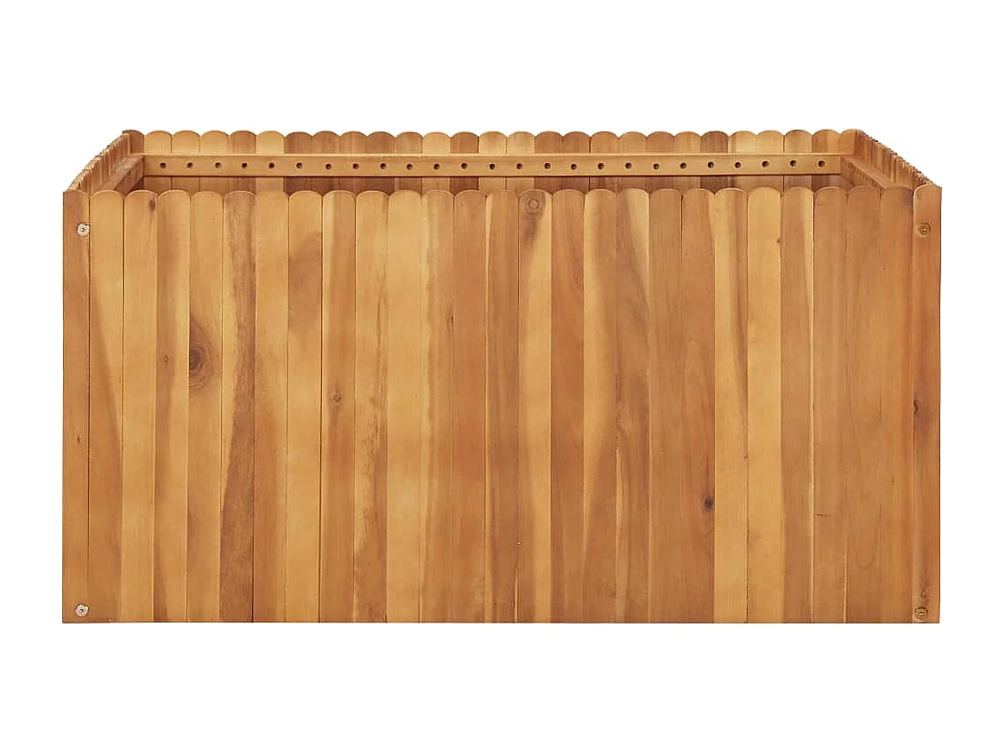 Lit surélevé de jardin 100x100x50 cm Bois massif d'acacia