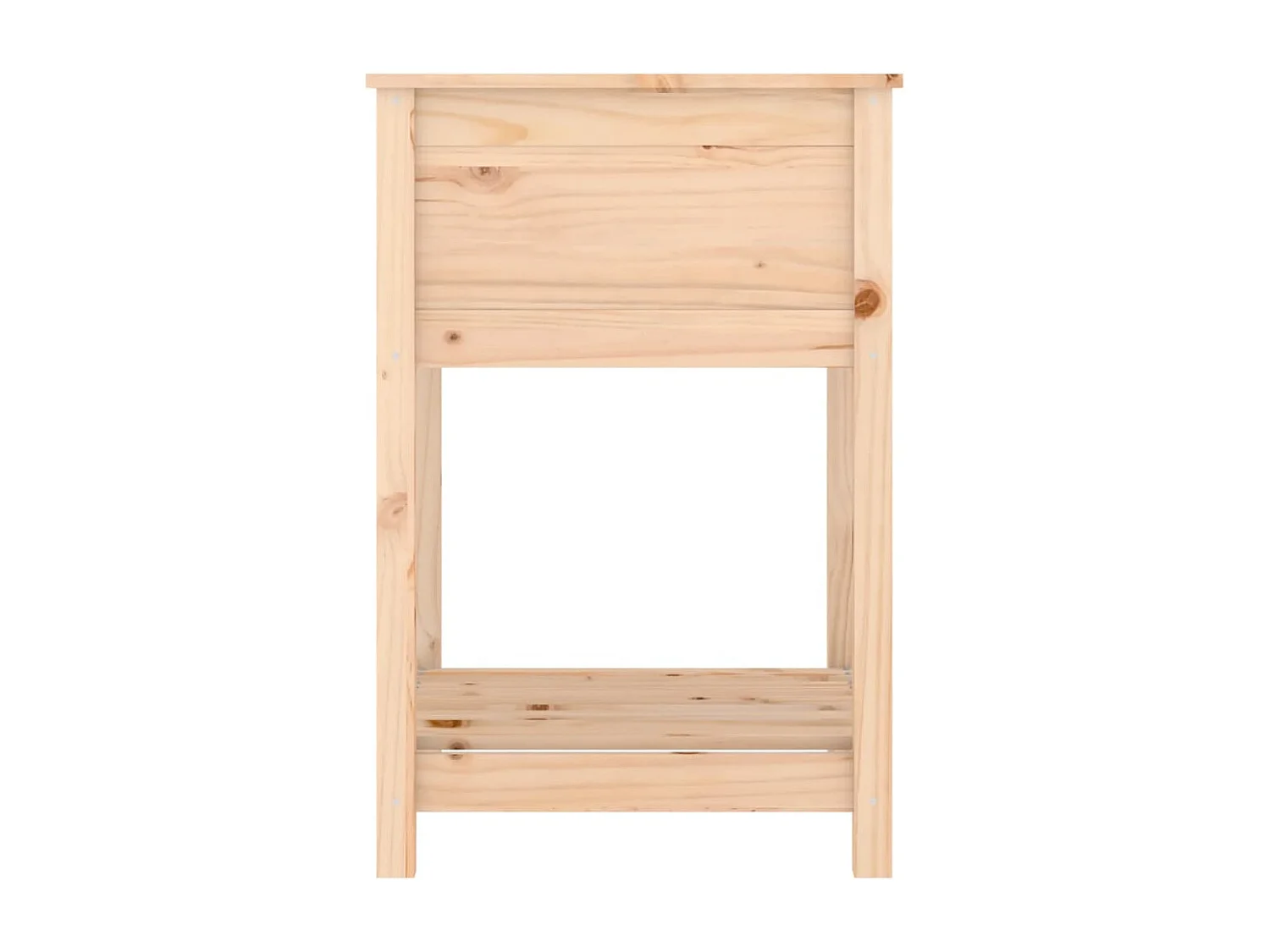 Jardinière avec étagère 54x54x81 cm Bois massif de pin