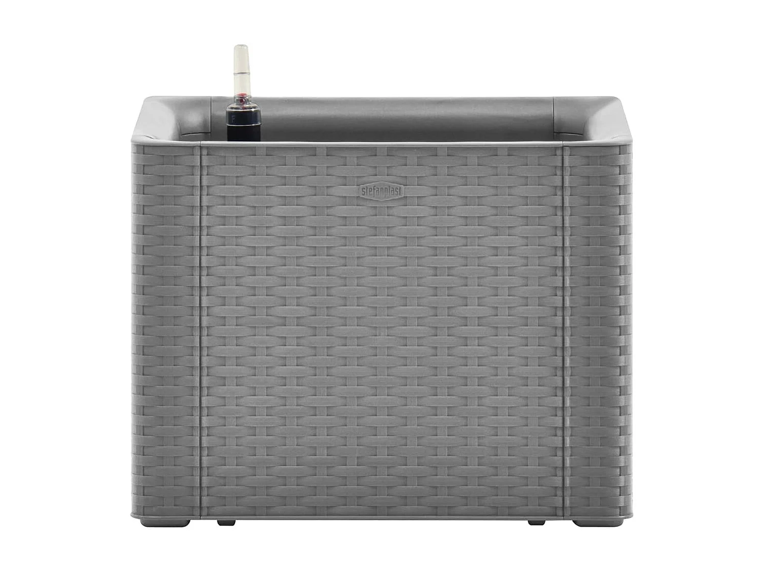 Lit surélevé de jardin avec système d'arrosage Gris 43x43x33 cm