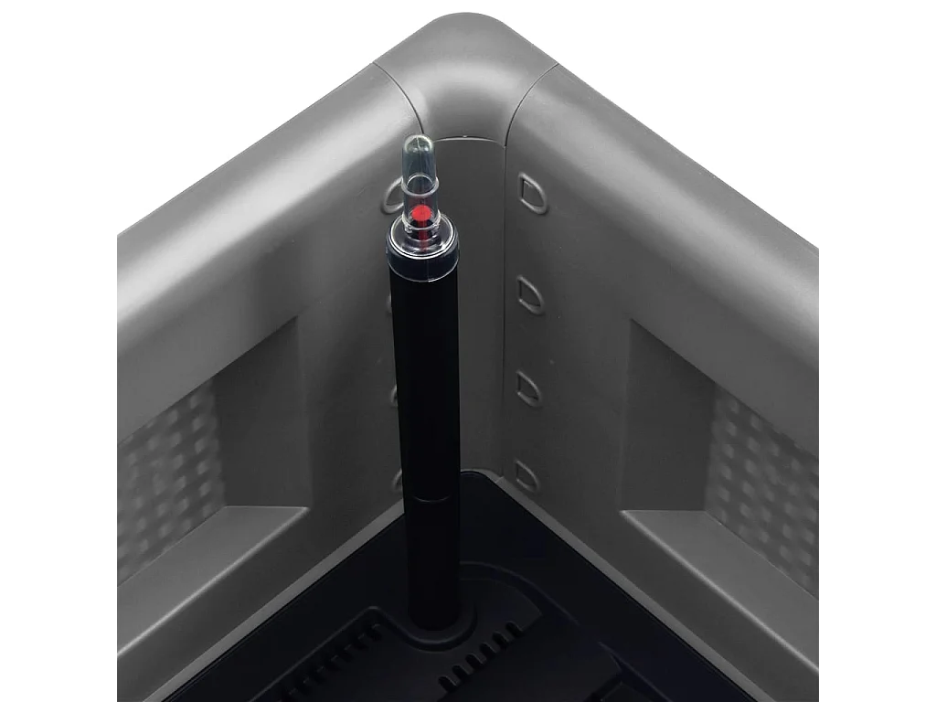 Lit surélevé de jardin avec système d'arrosage Gris 43x43x33 cm