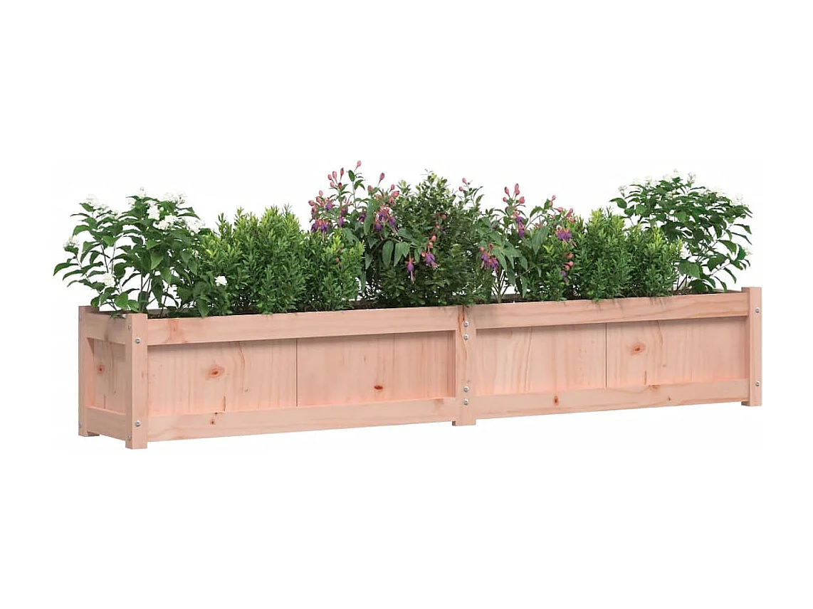 Vaso/floreira de jardim 180x31x31 cm madeira de douglas maciça