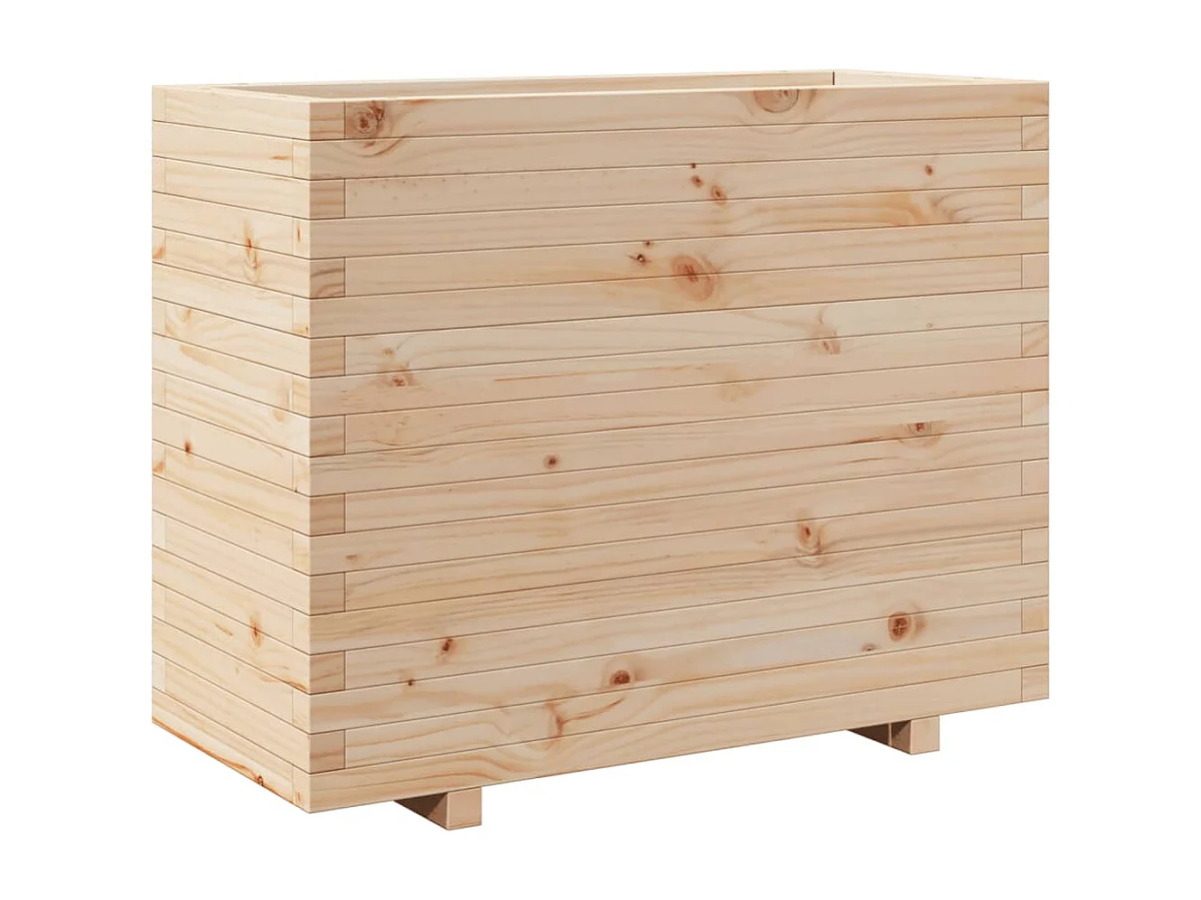 Jardinière 90x40x72,5 cm bois de pin massif