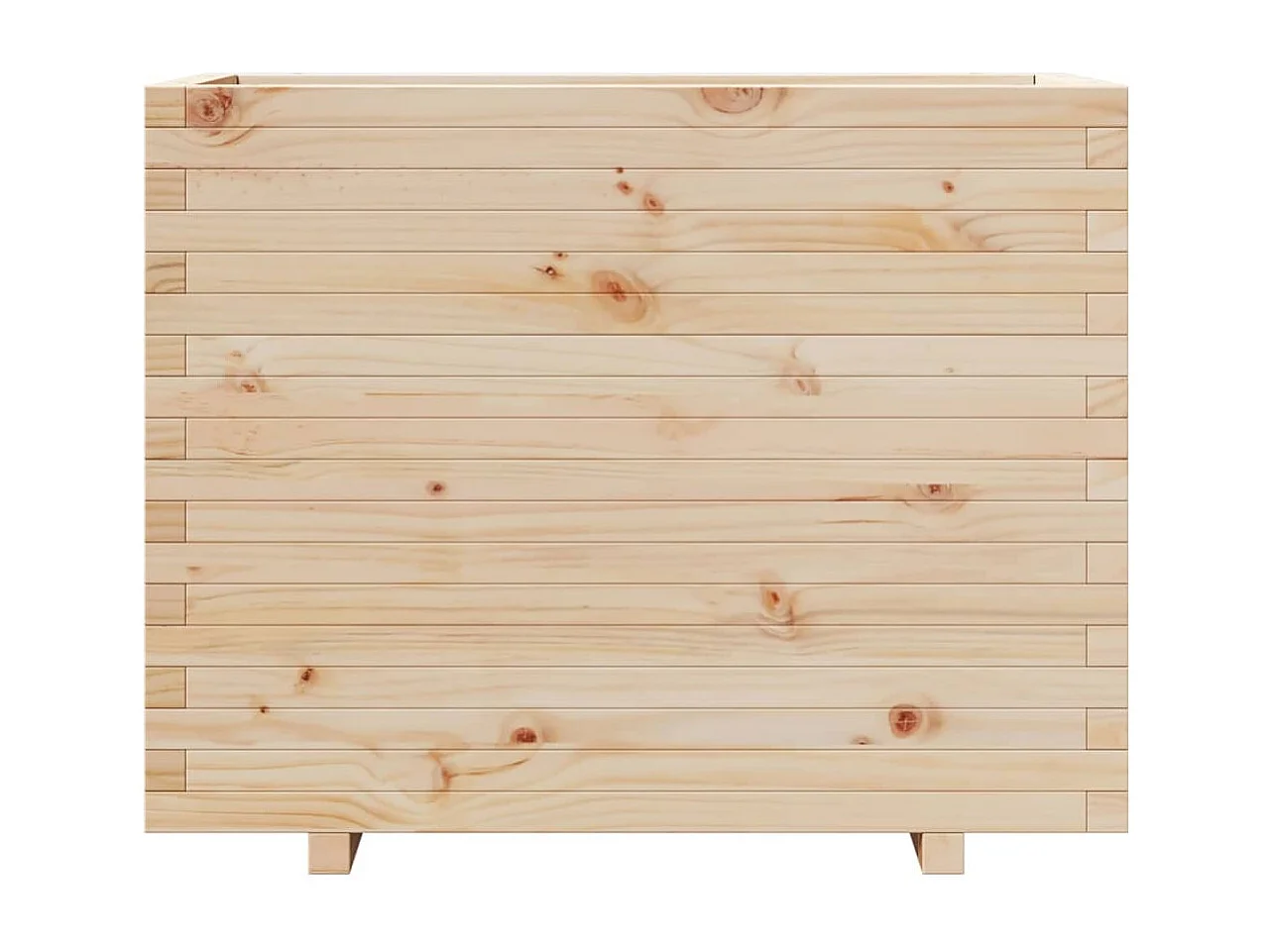 Jardinera madera maciza de pino 90x40x72,5 cm